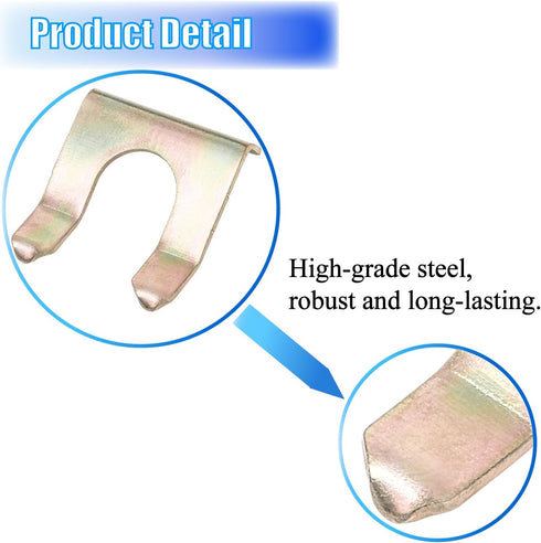 10PCS Brake Line Clips, U Shape Metal Brake Line Clips Brake Line Retainer Brake Hose Bracket Replacement Hose Retaining Clip Brake Hose Lock for ...