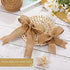 Waydress Natural Burlap Ribbon Burlap Edge Fabric Craft Ribbon for Bow Wreath Tree DIY Decor Outdoor Wedding Home Christmas Party Decoration(1.5 I...
