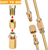 3/8 Inch-24 Threads Brake Line Fittings Assortment for 3/16 Inch Tube set of 2(8 Unions, 16 Nuts)...