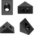 JiGiU 10PCS Triangle Angle Sharp Corner Bracket, Black Angle Sharp Corner Bracket Connector for 6mm Slot Aluminum Extrusion Profile 2020 Series 3D...