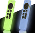 LEFXMOPHY Silicone Cases for Apple TV Remote Case 2021-2024 4K Siri 2nd 3rd Generation - Cover Skin for AppleTV Control 2-Pack Green and Blue Glow...