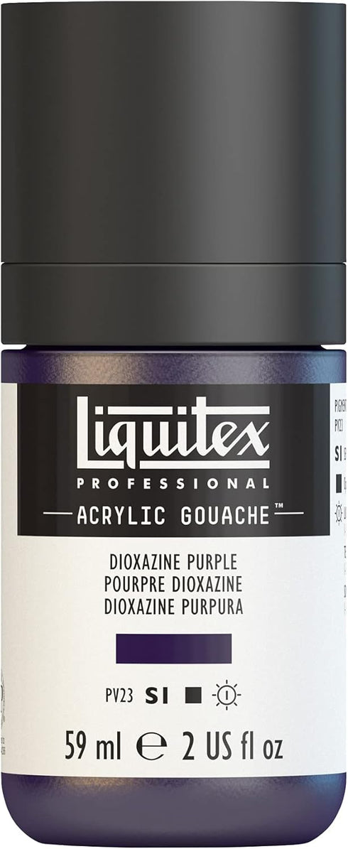 Liquitex Professional Acrylic Gouache, 2-oz (59ml) Bottle, Dioxazine Purple...