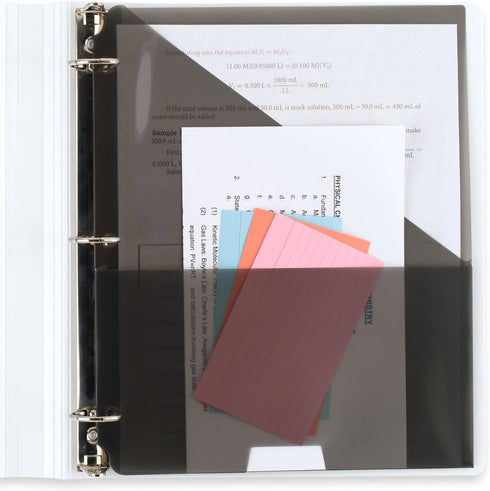 Five Star 3 Ring Binder, 1-1/2 Inch Binder with D Rings, Customizable Clear View Cover + Study App, Poly, White (261460A-ECM)...