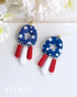 KEOKER Silk Screen Stencils for Polymer Clay Reusable Stars, 4th of July Star Silkscreen for Clay, Printing on Clay & Other Jewelry Clay Earrings ...