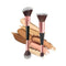 Foundation Brush Makeup Brushes:2 Pcs Double-Ended Makeup Brush For Liquid,Cream,and Powder-Buffing,Blending,Flawless Face Kabuki Brush (Flat/Angl...
