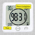 Waterproof Hanging Wall Clock Shower Timer, Large Digital Bathroom Alarm Clock for Kids, Big Visual Kitchen Cooking Countdown Timer, Bath Temperat...