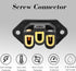 Monosaudio Gold Plated AC Power Socket 250V 10A IEC 320 C14 Panel Mount Plug Adapter Power Connector Socket Screw Mount 3 Pins Inlet Male Power Pl...