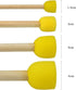 20 PCS Round Sponges Brush Set Kids Painting Tools - Pistha Sponge Painting Stippler Set DIY Painting Tools in 4 Sizes for Kids (Yellow)...