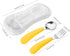 VANRA 2 Pieces Toddler Fork and Spoon Set with Travel Case 18/8 Stainless Steel Toddler Utensils Kids Silverware Children Flatware Child Cutlery S...