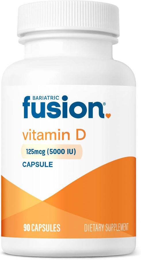 Bariatric Fusion Vitamin D3 5000 IU | Easy to Swallow Bariatric Vitamin D Capsule| One Per Day | Support Bone Strength and Calcium Absorption* | P...