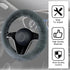 Steering Wheel Cover, Anti-Slip Universal Steering Wheel Cover, Fluffy Steering Wheel Cover, Non-Slip Car Steering Wheel Decoration Automotive Int...
