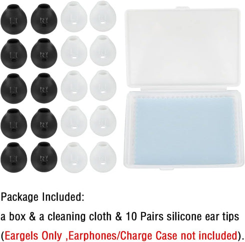 10 Pairs Earbud Covers Silicone Tips Earbud Pads Replacement Earbud Tips Compatible with Samsung Galaxy Note 5/note 7/s7/s6/s6 Edge/level U Blueto...