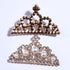 20Pcs 40mm Gold Crown Crystal Rhinestone Buttons Embellishment with Flatback for Headbands Hair Accessories Flower Center Bouquet Wedding Invitati...