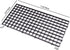 4 Pcs Aquarium Divider Tray Plastic Grid Aquarium Egg Crate Light Diffuser, Fish Tank Divider Filter Bottom Isolation with 8 Pcs Sucker Clip(Black...