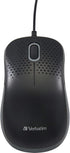 Verbatim USB Silent Corded Optical Mouse - Computer Wired Noiseless and Silent Click Mouse for Mac and PC - Black...