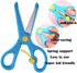 Kids Scissors, preschool 5 Inch Blunt Tip Anti-Pinch Shears, Left and Right Handed Children’ Artwork Cutter Scissors, Kindergarten Daycare Gift fo...