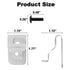 Stainless Steel Belt Clips for Dewalt - 10PCS Drill Tool Clips Hook Kit with Screws for Dewalt N268241, Compatible with 20V Power Tools Including ...