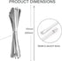 25 PCS Zip Ties Heavy Duty, Outdoor Cable Ties, Zip Ties 10 Inch, 304 Stainless Steel Zip Ties, for Home Improvement, Machinery, Vehicles, Farms, ...