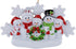 Snowman Family of 5 Personalized Christmas Tree Ornament 2025 Custom Family Keepsake Gifts for Grandparents, Parents, Kids, Neighbors...