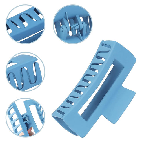 15Pcs Matte Nonslip Hair Claw Clips- Large Rectangle Claw Clips for Thick Hair Small Square Claw Clips Small Hair Clips for Thin Hair Accessories ...