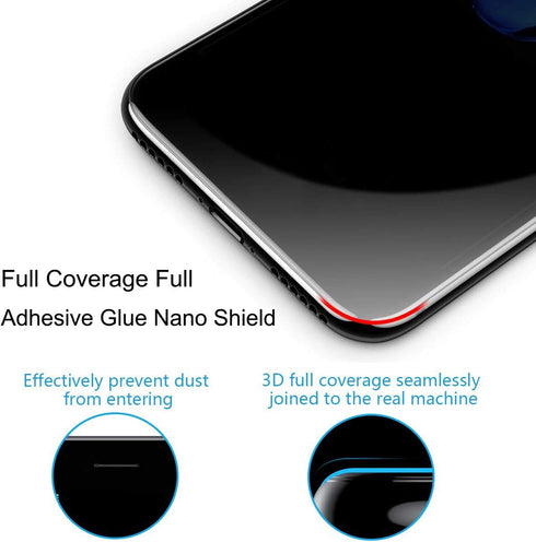 Galaxy S8 Plus Privacy Screen Protector, 2-Way Anti Spy Full Adhesive Glue Touch Accurate 3D Curve Nano Shield Soft Film (NOT Tempered Glass) for ...