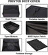 Printer Dust Cover Antistatic Water-Proof Cover Heavy Duty 600D Nylon Dust Sleeve for HP, EPSON,CANON, BROTHER, printer Universal Case Protector f...