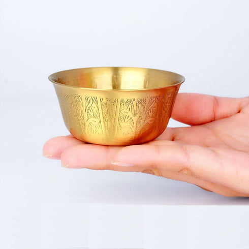 3 inch Copper Offering Bowl Tibetan Bowl Holy Water Bowl Yoga Meditation Bowl Buddha Worship, Altar use, Ritual use,Incense Burner, smudging Bowl...