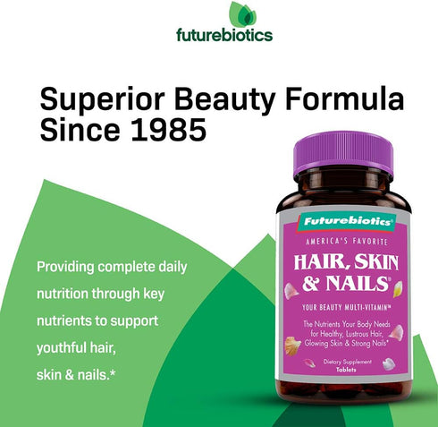 Futurebiotics Hair, Skin, & Nails Beauty Multivitamin, 135 Tablets...