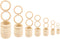 NNHOM 70 Pieces Wooden Rings for Macrame,Wood Rings for Crafts,7 Sizes Macrame Rings Wood Circles for DIY Craft, Ring Pendant and Connectors Jewel...