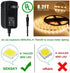 Sensky Motion Sensor LED Under Cabinet Lighting Kit Extendable Under Counter LED Light with Motion Sensor, Power Adapter for Gun Safe Light, Shelf...