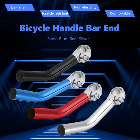 2Pcs Bicycle Handlebar Ends Bars, Bicycle Handle Bar End Bike Pad Cushion Aluminum Alloy Cycling Replacement Accessory(Black)...