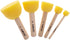 5 PCs Foam Stencil Stippling Brush // Sponge Stippler // Wooden Handle // Paint // Craft // Stenciling...
