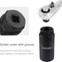 Oil Pressure Sensor Socket,1 1/16 Socket Switch Fits 3/8" Drive or 1 1/8" Hex Wrench,Professional Oil Pressure Switch Socket for Quick Removing/In...