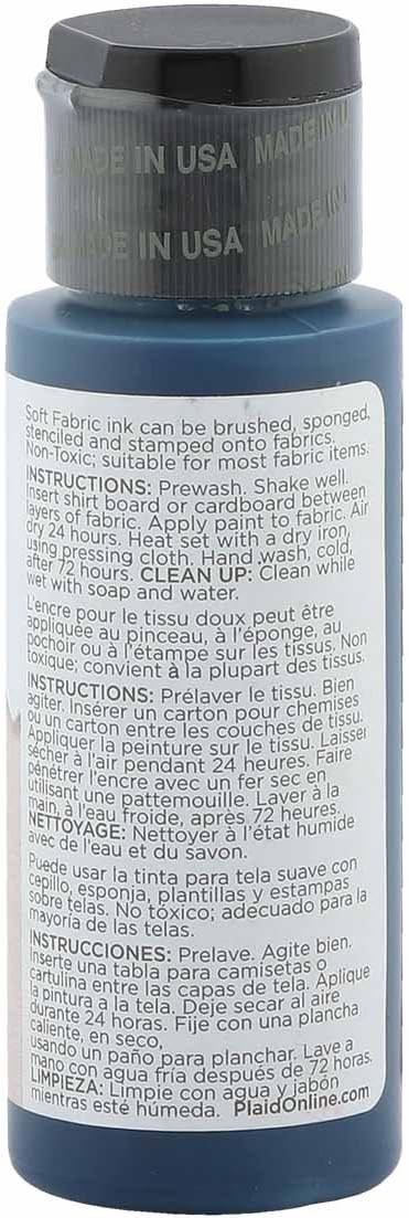 Fabric Creations Fabric Ink in Assorted Colors (2-Ounce), Navy Blue...
