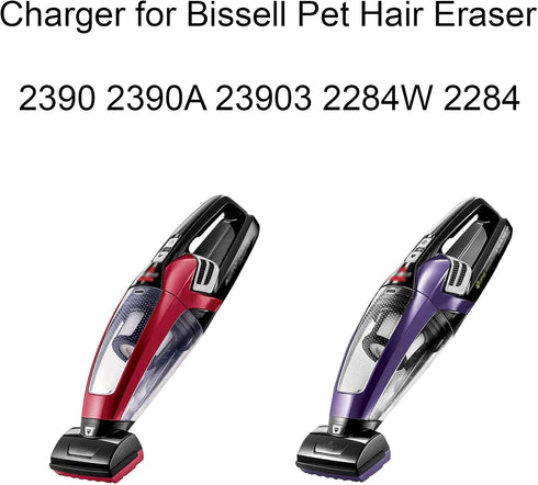 Charger for Bissell Pet Hair Eraser 2390 2390A 23903 2284W 2284 Bissell Charger Compatible Bissell Pet Hair Vacuum 14.4V Lithium Ion Cordless Hand...