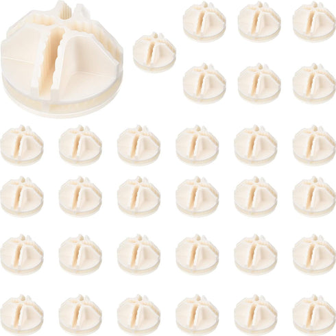 32 Pieces Cube Connectors Plastic Storage Wire Cube Organizer ABS Connectors for Modular Closet Storage Organizer and Wire Shelf (White)...
