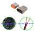 DT 12 Pin Connector,Deutsch DT Automotive Waterproof Electrical Connector 12 Way Male Female Plug with 16 AWG Cable Wire,for Car,Truck,Boats,LED W...