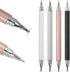 MECCANIXITY 4pcs Ballpoint Pen with Stylus Tip 2 in 1 Ink Pen Fine Point Disc Stylus Pens for Touch Screens Universal Capacitive Stylus Tablet Pen...