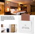 Power Card Sensor Hotel Power Card, Hotel Energy Saving Switch Light Switch Key Plate Extender 3.4x3.4in 100 Times Aging Tests Qualified White For...