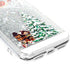 for iPhone X Case iPhone Xs Christmas Phone Case Glitter Sparkle Liquid Floating Case Shockproof Clear Soft TPU Bumper Case Xmas Santa Claus Silic...