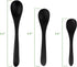 BambooMN Bamboo Spoons, Mini Salt Spoon/Tiny Wooden Spoons for Spices, 30pcs Black Oval 4.3"...