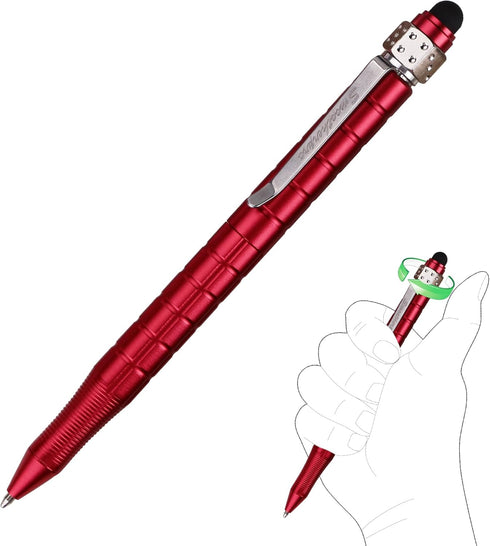 SMOOTHERPRO Stylus Fidget Spinner Pen Compatible with Parker Refill Stress Relief Smooth Bearing Creative Gadget EDC for Office School Red(FSA01R)...