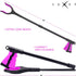 Grabber Reacher Tool - Long 32 Inch (Pink) Aluminum Foldable Pick Up Stick - Strong Grip Magnetic Tip for Store Shelves, Lightweight Trash Picker ...
