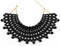 Big Chunky Ball Beaded Choker Collar Pendant Necklace for Women Handmade Chain Metal Statement Jewelry...