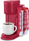STORAGENIE Coffee Pod Holder for Kerig Kcup, Red Side Mount K Cup Storage, Coffee Pod Organizer, Perfect for Small Counters...