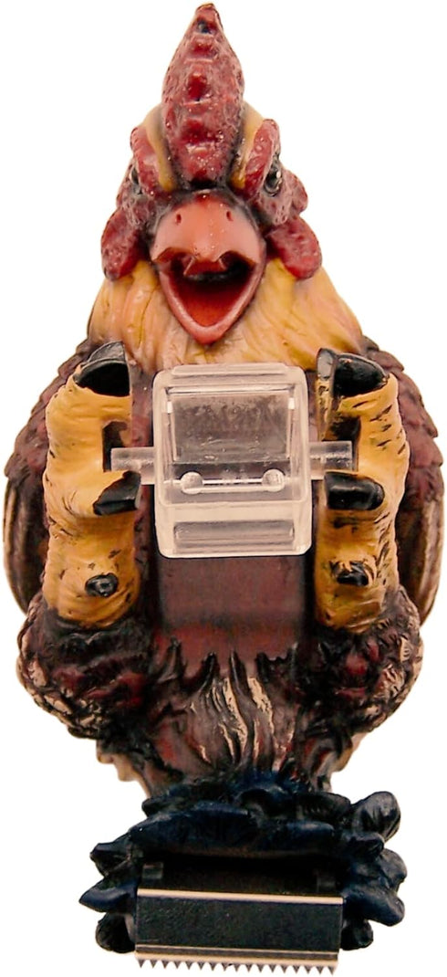 Rooster Tape Dispenser, Farmhouse Office Decor, Funny Office Supplies, Unique Desk Accessory, 5.5 Inches...