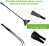 Quarium Aquascape Tools Kits, 4 in 1 Anti-Rust Aquatic Plant Aquascaping Tool Stainless Steel Black Tweezers Scissors Spatula for Aquarium Tank Cl...