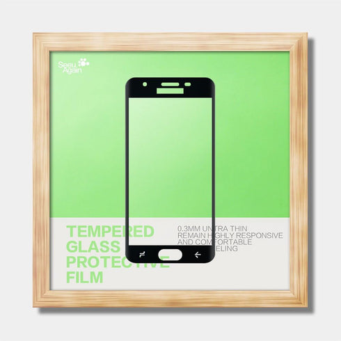 Samsung Galaxy J7 2018 Tempered Glass Screen Protector-(3 Pack) Clear Anti-glare Anti-Fingerprint Ultra-thin 9H Hardness Full Coverage Silk Print ...