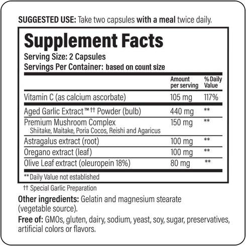 Kyolic Aged Garlic Extract Formula 103 Immune Support, 300 Capsules (Packaging May Vary)...