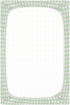 Green Gingham Checkered Crib Sheets for Boys and Girls, Fitted Baby Crib Sheets Soft and Breathable Mini Crib Sheets 52 X 28 Inches...